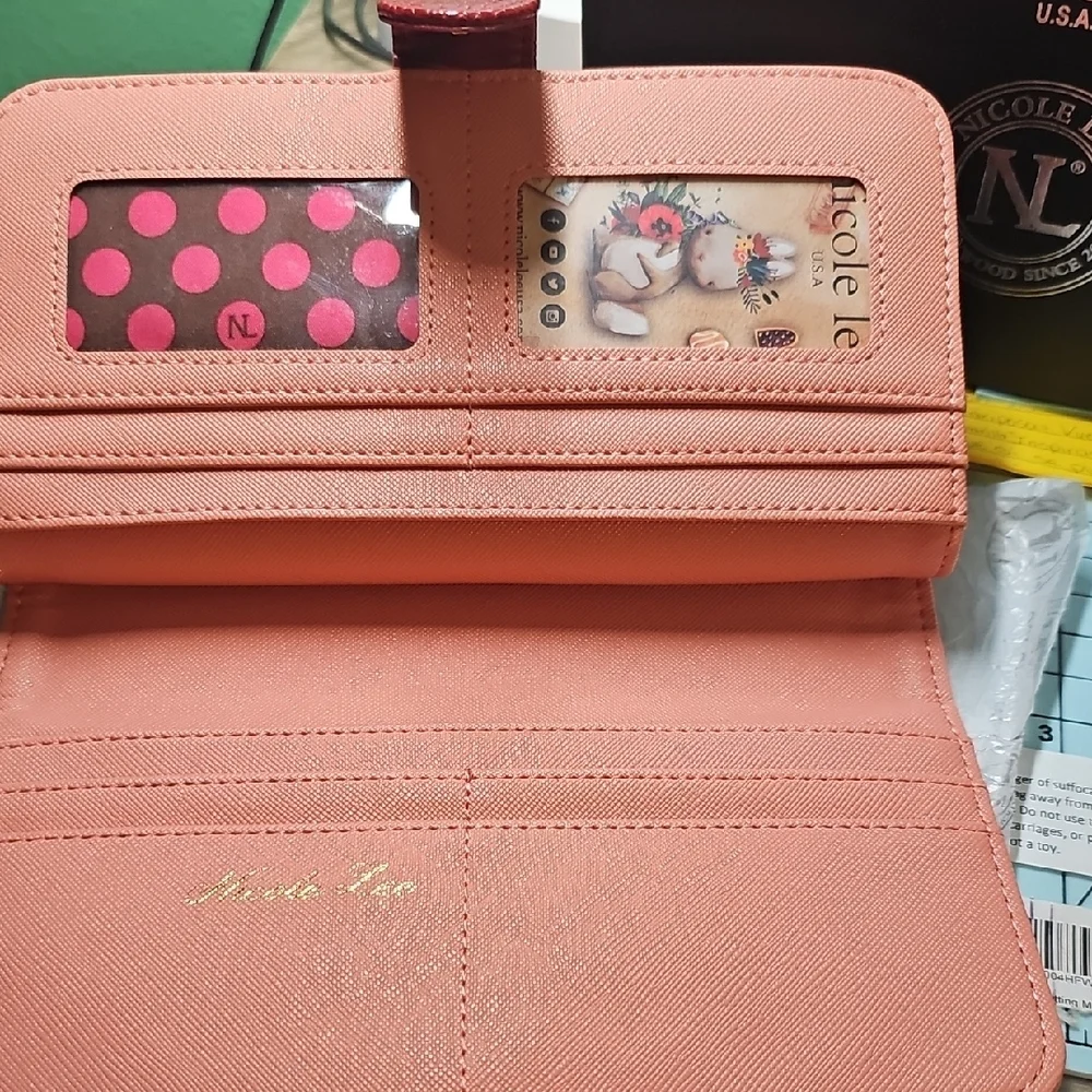 Nicole Lee Artistic Floral Wallet with Clock Design - Picture 3 of 7